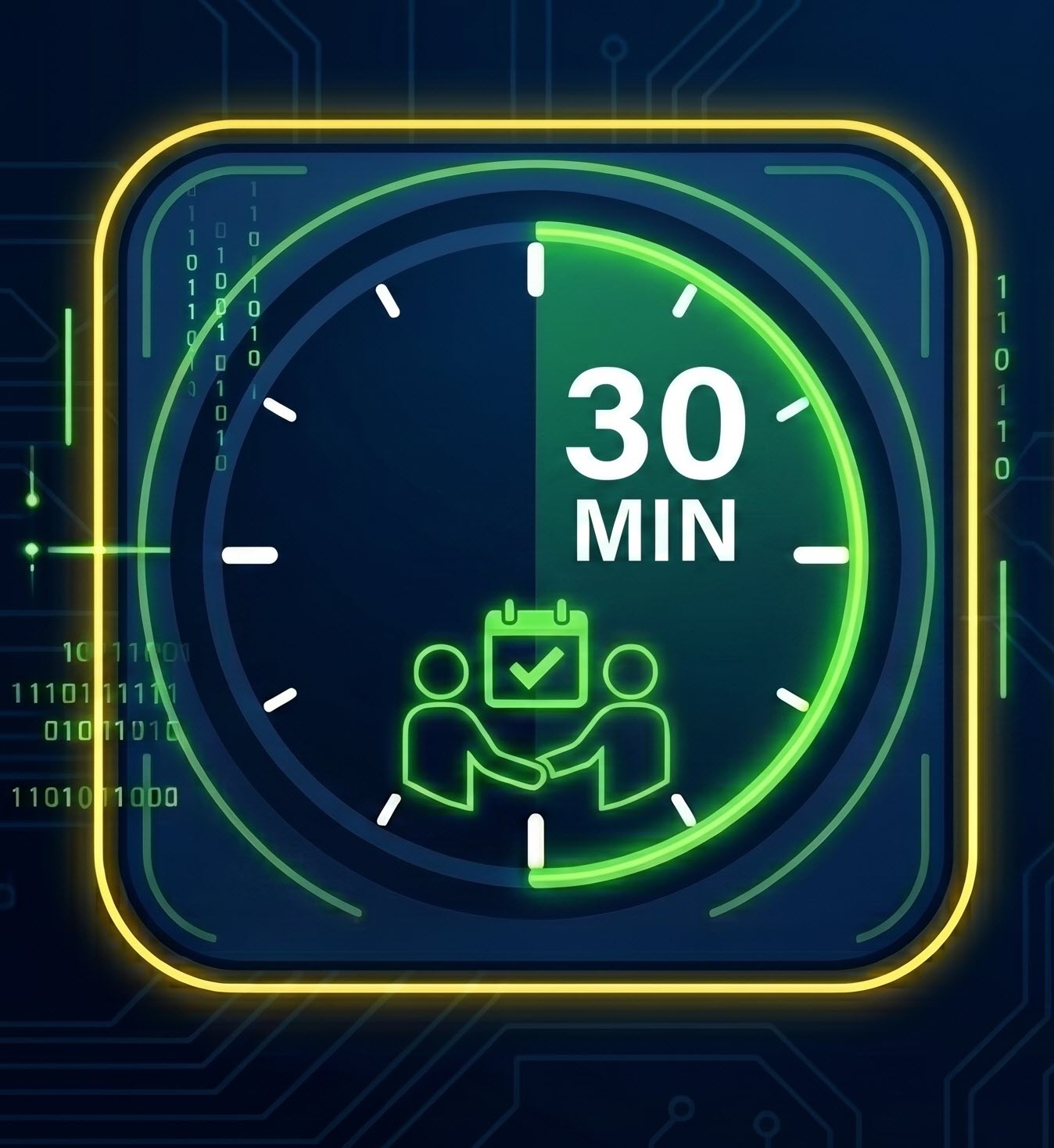 30 minute meeting selection graphic.